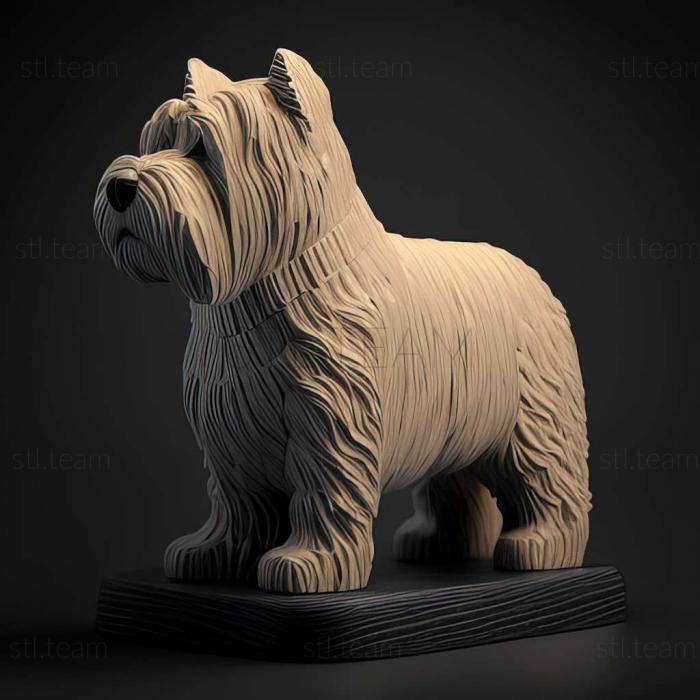 3D model Ardennes Bouvier dog (STL)